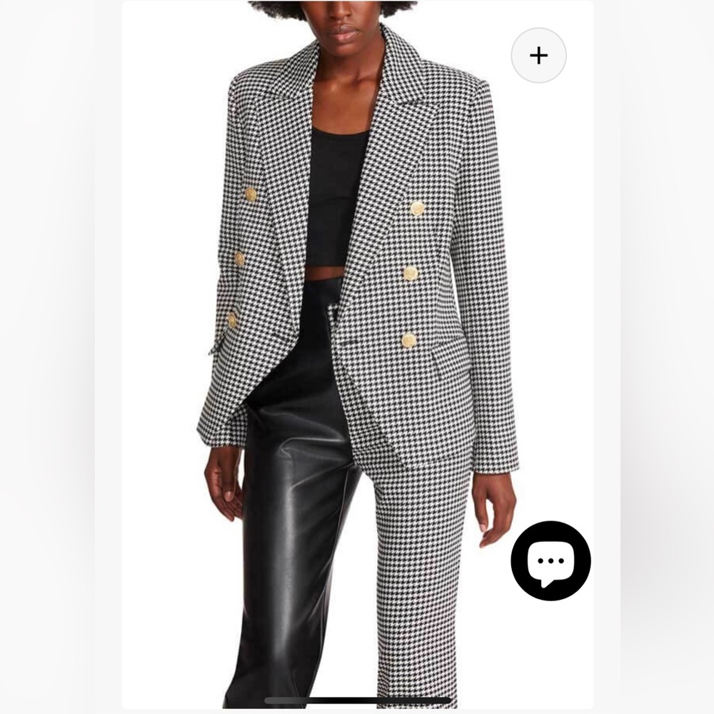 BB Dakota x Steve Madden Naomi Houndstooth Blazer *WORN ONCE*